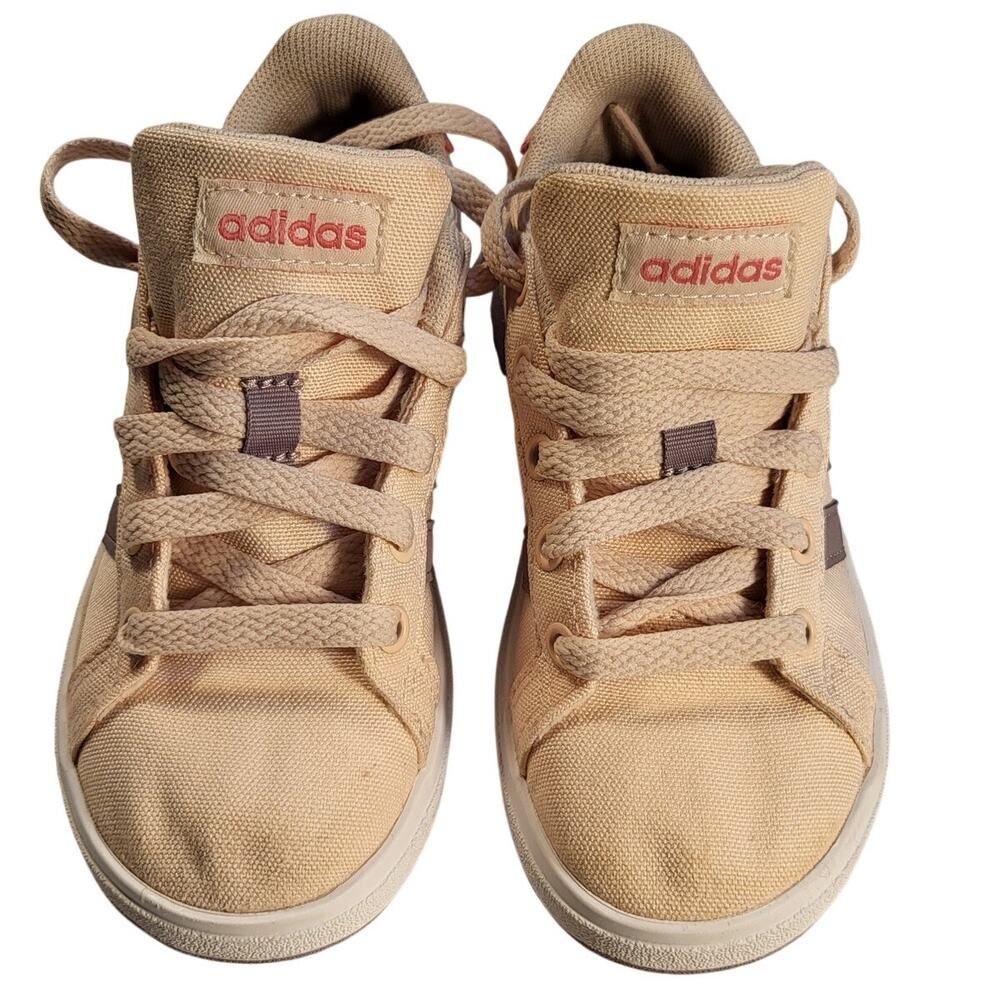 Adidas Grand Court 2.0 sneakers pink/beige colorway Girls SIZE 11K